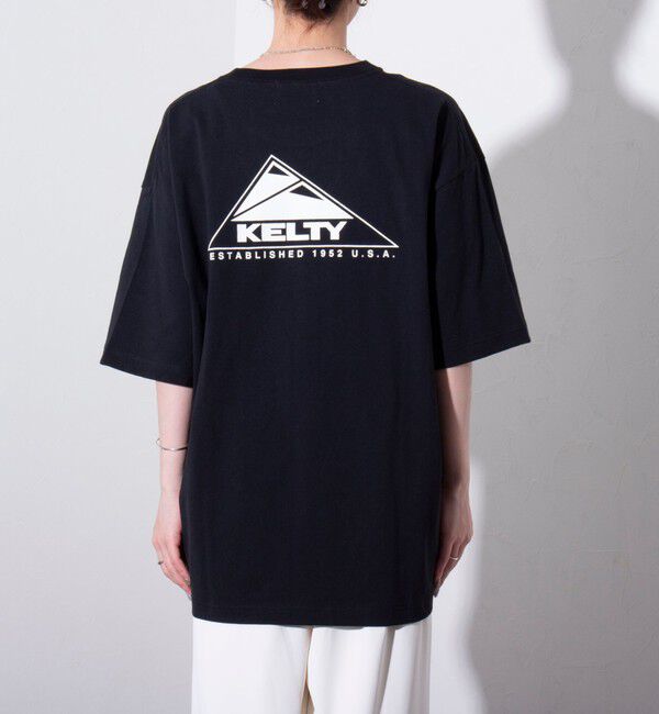 GLOSTER「【KELTY&times;GLOSTER】別注  ケルティワンポイントワッペン バックプリントTシャツ」|Tシャツ・カットソー|