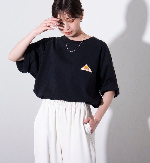 GLOSTER「【KELTY&times;GLOSTER】別注  ケルティワンポイントワッペン バックプリントTシャツ」|Tシャツ・カットソー|