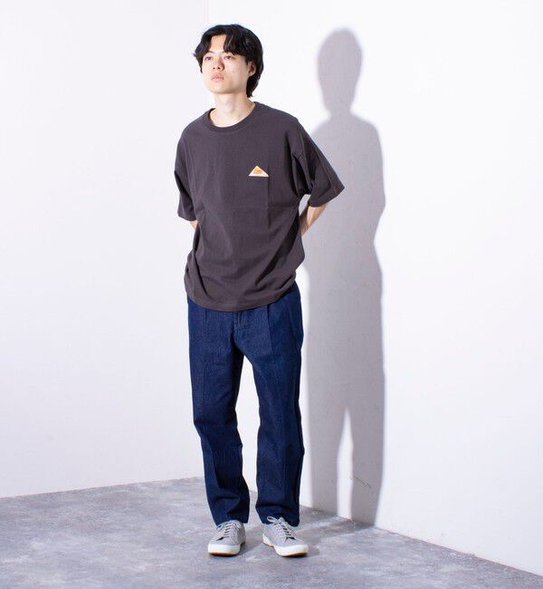GLOSTER「【KELTY&times;GLOSTER】別注  ケルティワンポイントワッペン バックプリントTシャツ」|Tシャツ・カットソー|