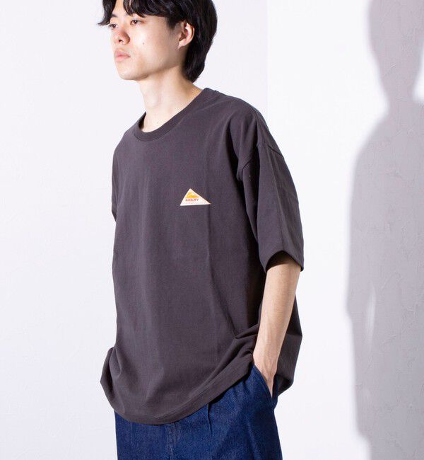 GLOSTER「【KELTY&times;GLOSTER】別注  ケルティワンポイントワッペン バックプリントTシャツ」|Tシャツ・カットソー|
