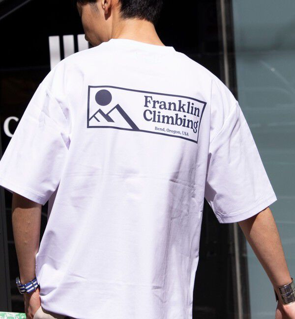 GLOSTER「【Franklin Climbing】FLEX TECH グラフィックバックプリント 半袖Tシャツ」|Tシャツ・カットソー|