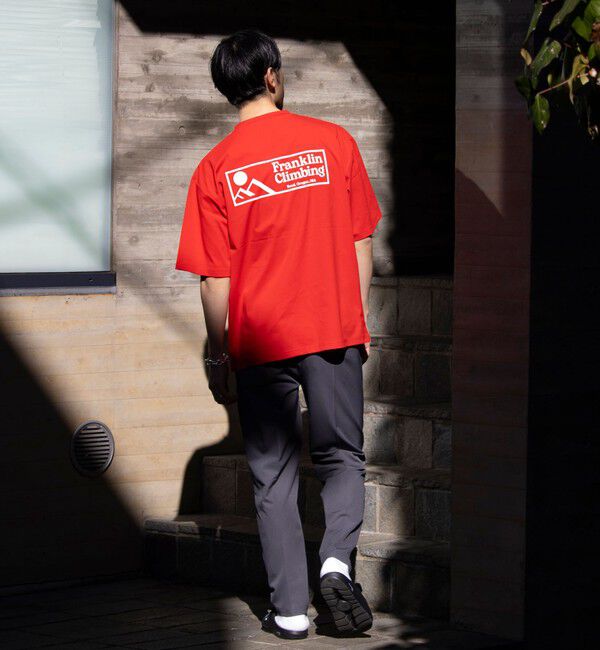 GLOSTER「【Franklin Climbing】FLEX TECH グラフィックバックプリント 半袖Tシャツ」|Tシャツ・カットソー|