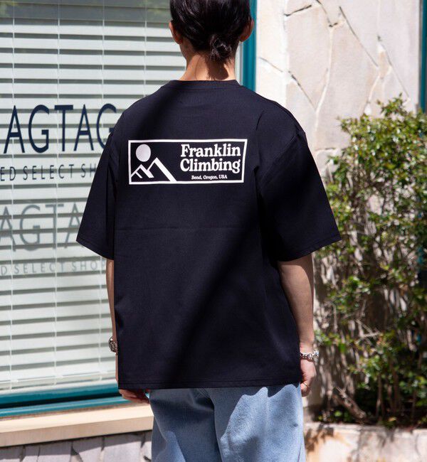 GLOSTER「【Franklin Climbing】FLEX TECH グラフィックバックプリント 半袖Tシャツ」|Tシャツ・カットソー|