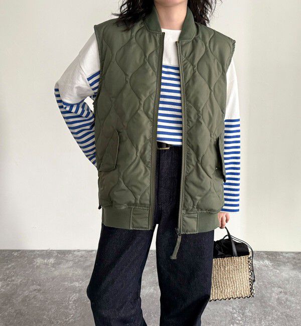 fredy emue「【TAION/タイオン】MILITARY MA-1 TYPE DOWN VEST」|ベスト・ジレ|