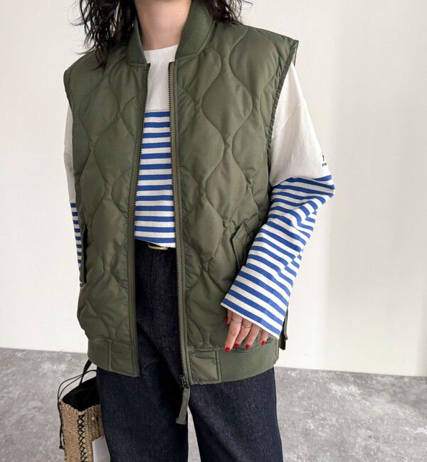 fredy emue「【TAION/タイオン】MILITARY MA-1 TYPE DOWN VEST」|ベスト・ジレ|