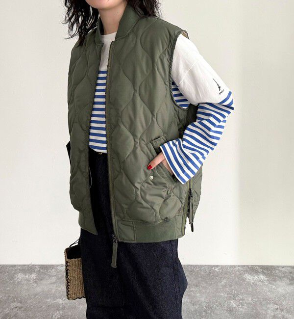 fredy emue「【TAION/タイオン】MILITARY MA-1 TYPE DOWN VEST」|ベスト・ジレ|