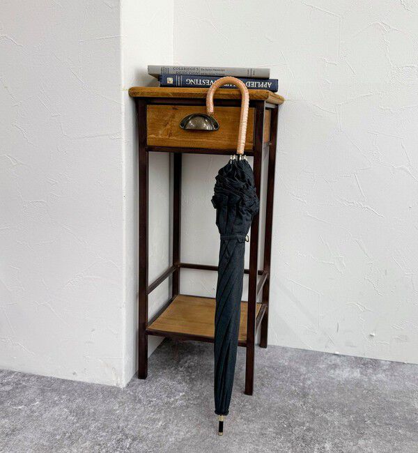 fredy emue「【UVカット/晴雨兼用】フリルロングUVカット傘」|傘|ブラック