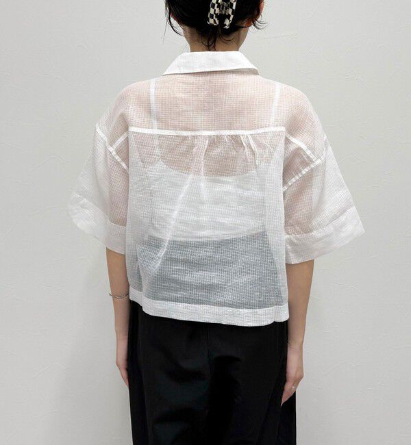 fredy emue「ハンド刺繍ショートシャツ」|シャツ・ブラウス|