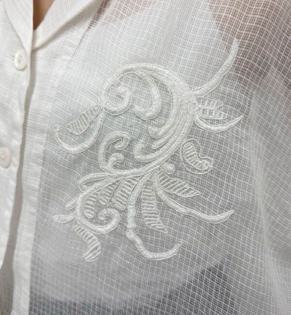 fredy emue「ハンド刺繍ショートシャツ」|シャツ・ブラウス|