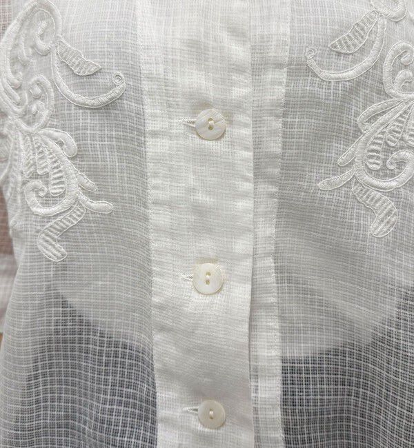 fredy emue「ハンド刺繍ショートシャツ」|シャツ・ブラウス|