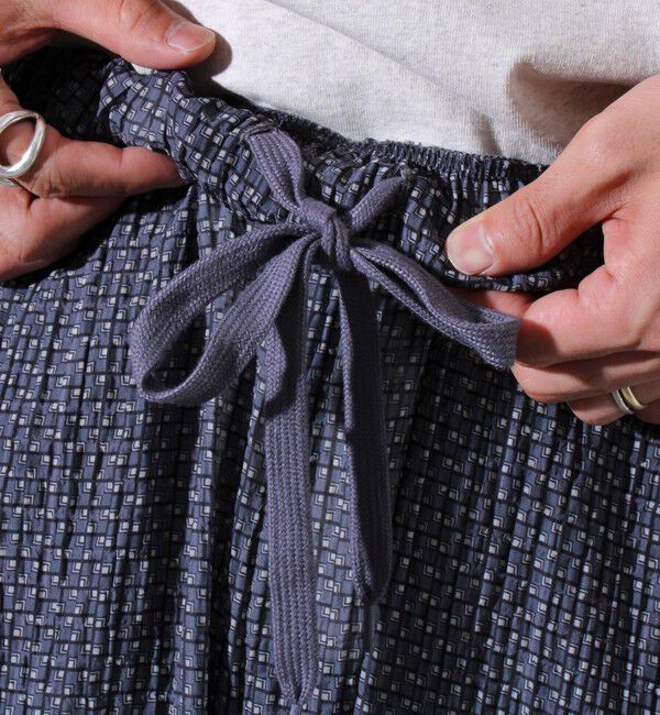 FREDY MAC「【FREDYMAC/フレディマック】シアサッカー素材 総柄 イージーパンツ」|チノ|