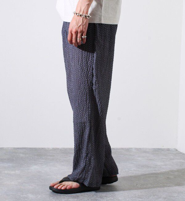 FREDY MAC「【FREDYMAC/フレディマック】シアサッカー素材 総柄 イージーパンツ」|チノ|