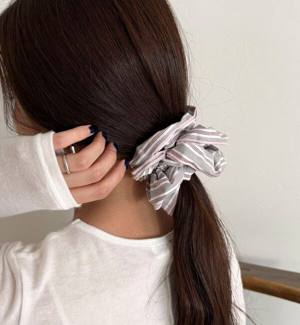 fredy emue「ストライプシュシュ」|ヘアゴム・シュシュ|