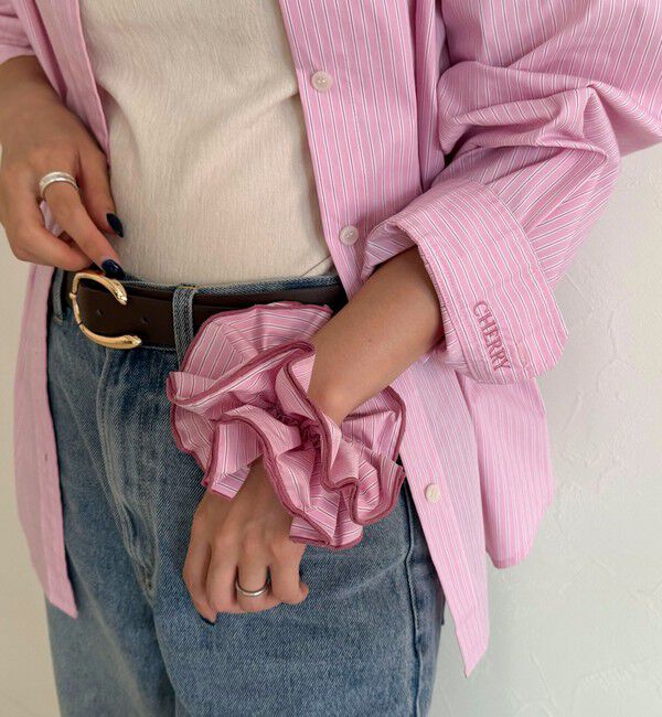 fredy emue「ストライプシュシュ」|ヘアゴム・シュシュ|