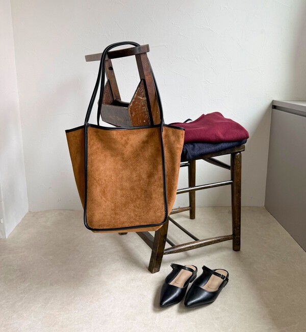 fredy emue「【VELETTO /ベロット】パイピングスエードトートポーチ付バッグ」|トートバッグ|