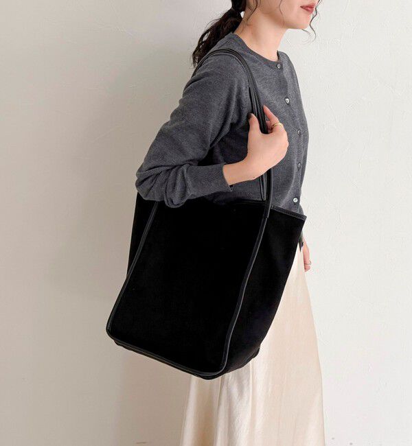 fredy emue「【VELETTO /ベロット】パイピングスエードトートポーチ付バッグ」|トートバッグ|