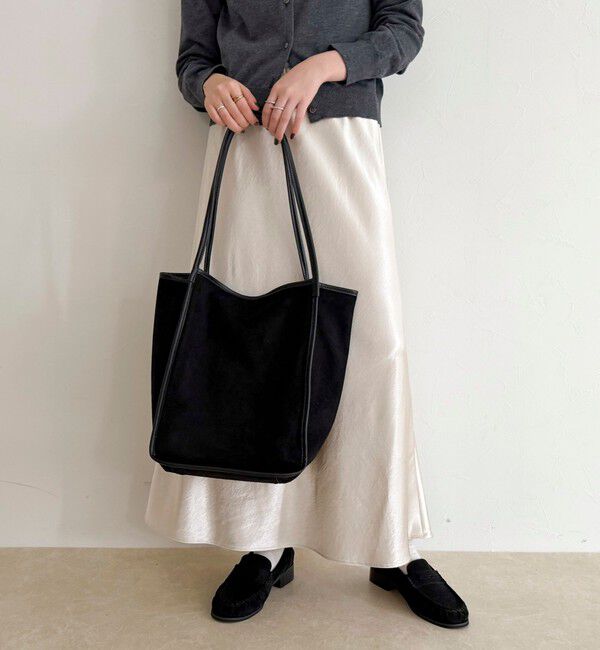 fredy emue「【VELETTO /ベロット】パイピングスエードトートポーチ付バッグ」|トートバッグ|