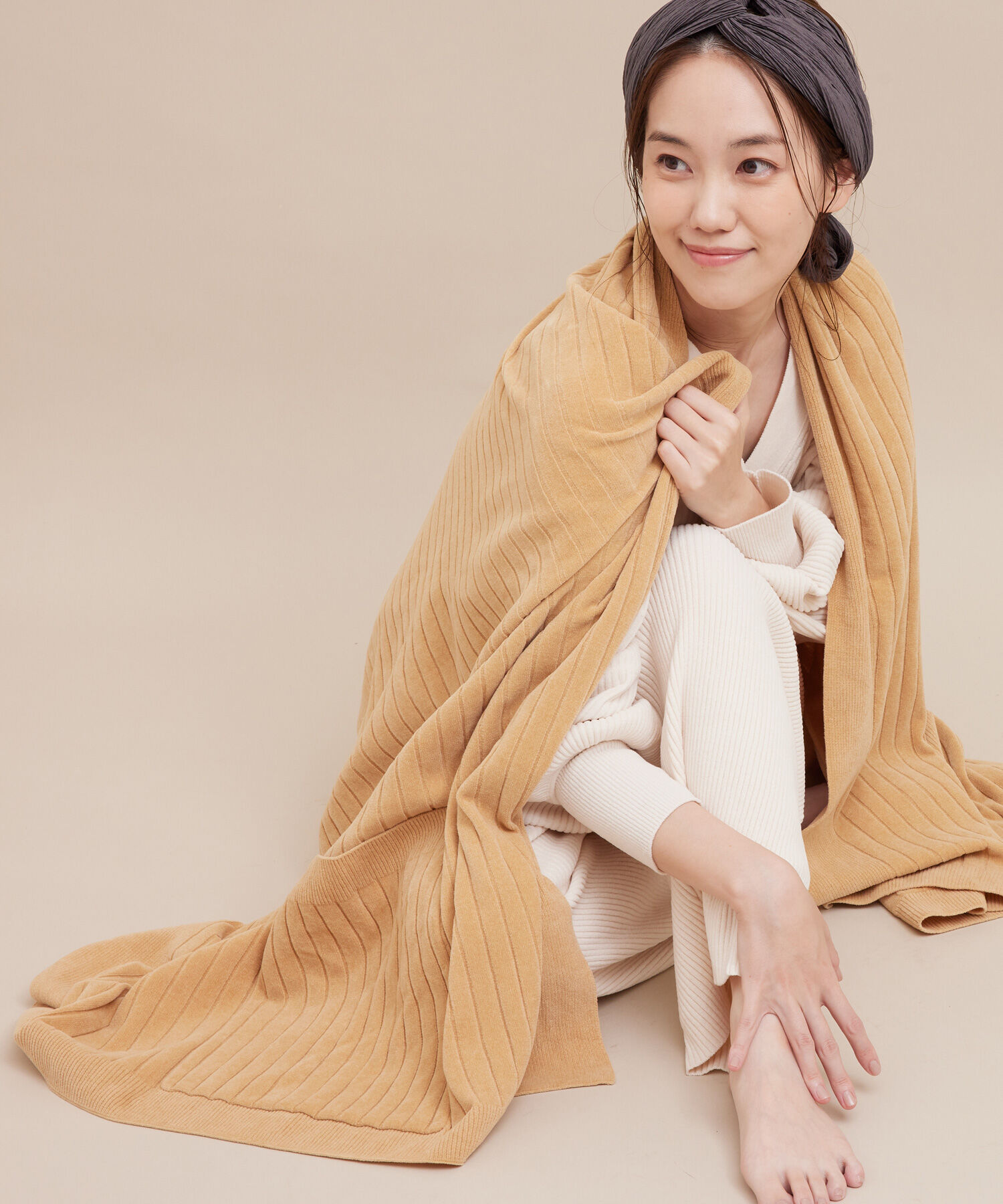 SALON adam et rope'「【極上の肌ざわり】ブランケット -CreamyCotton /クリーミーコットン-」|マフラー|