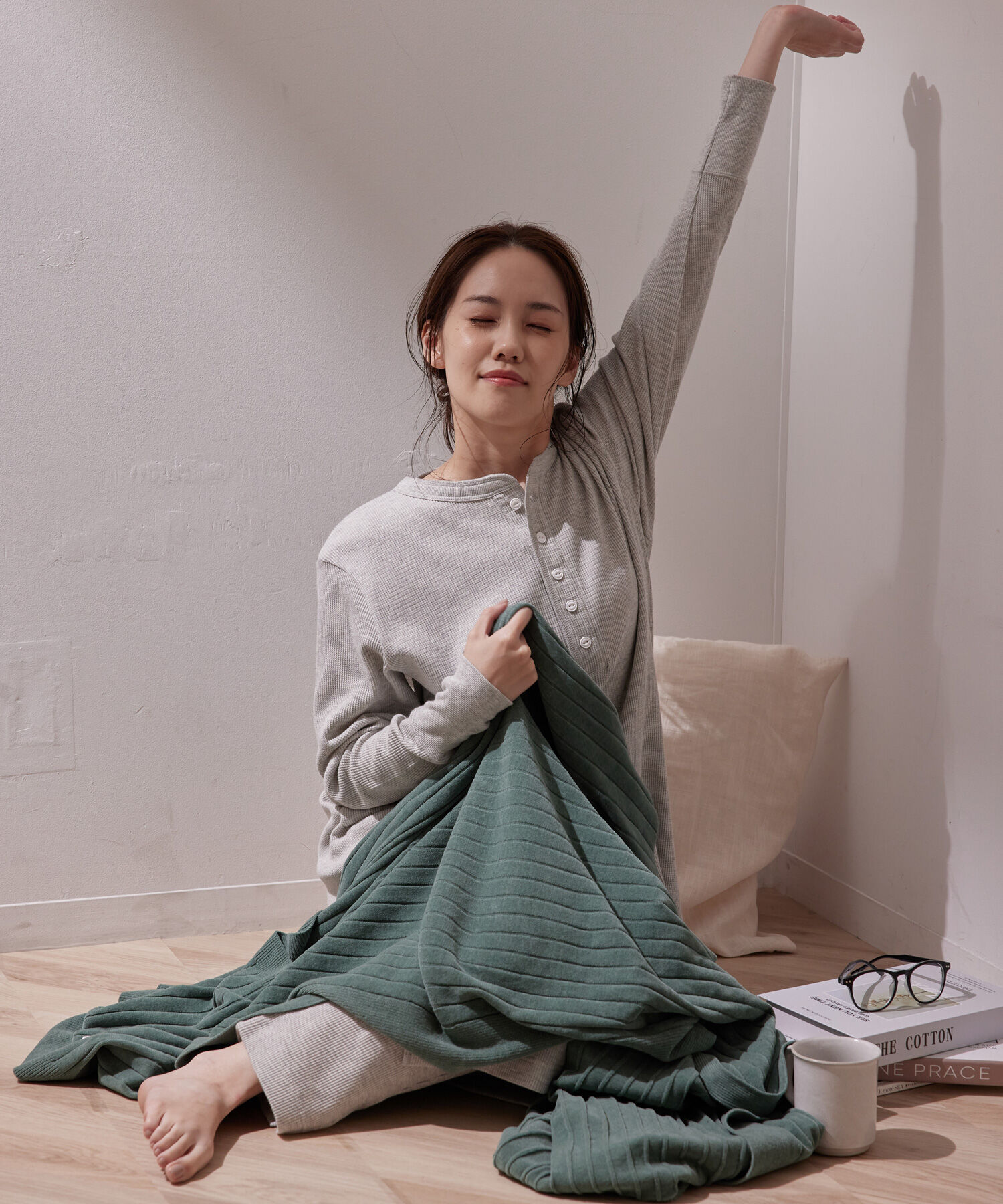 SALON adam et rope'「【極上の肌ざわり】ブランケット -CreamyCotton /クリーミーコットン-」|マフラー|