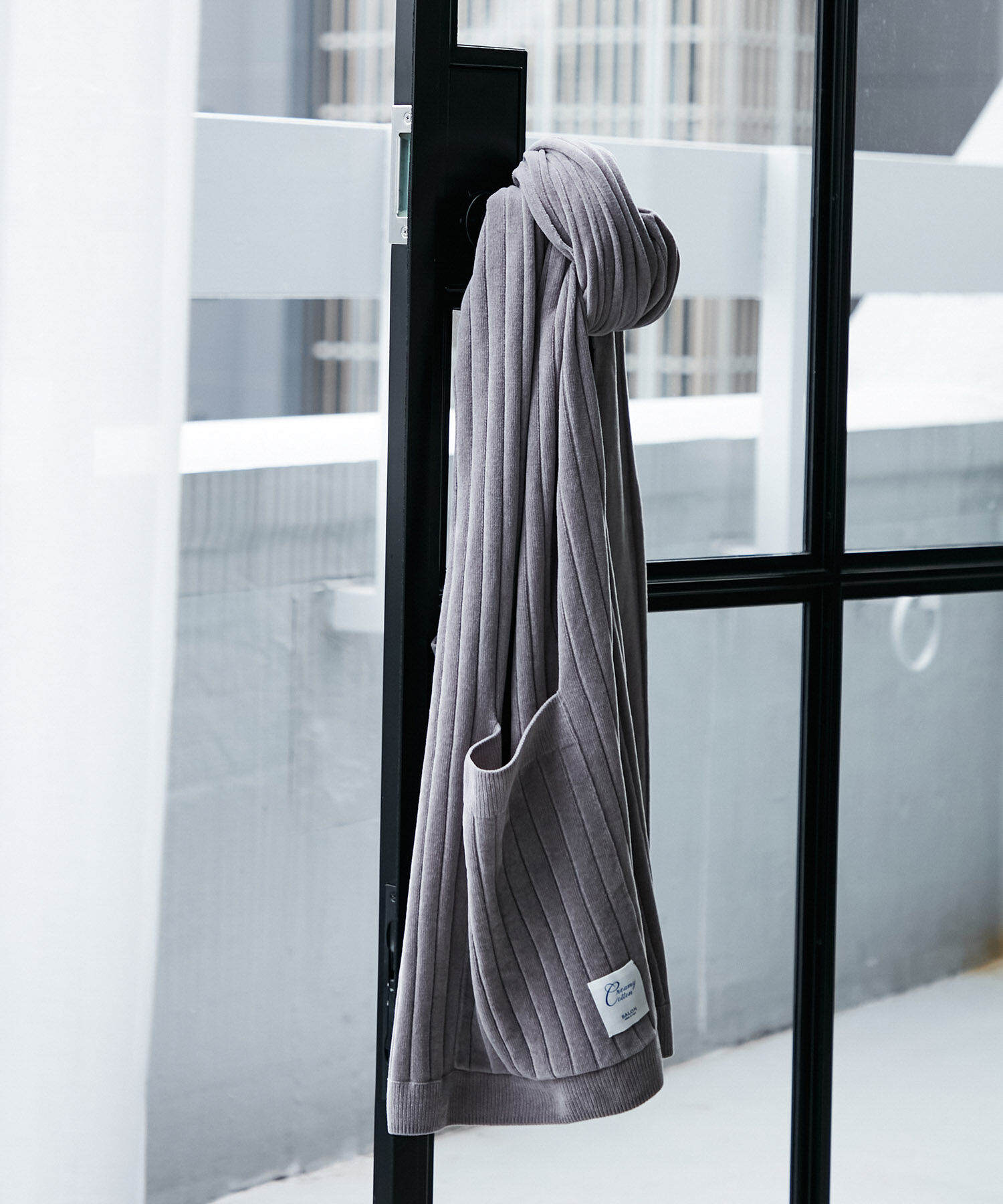 SALON adam et rope'「【極上の肌ざわり】ブランケット -CreamyCotton /クリーミーコットン-」|マフラー|グレー(07)