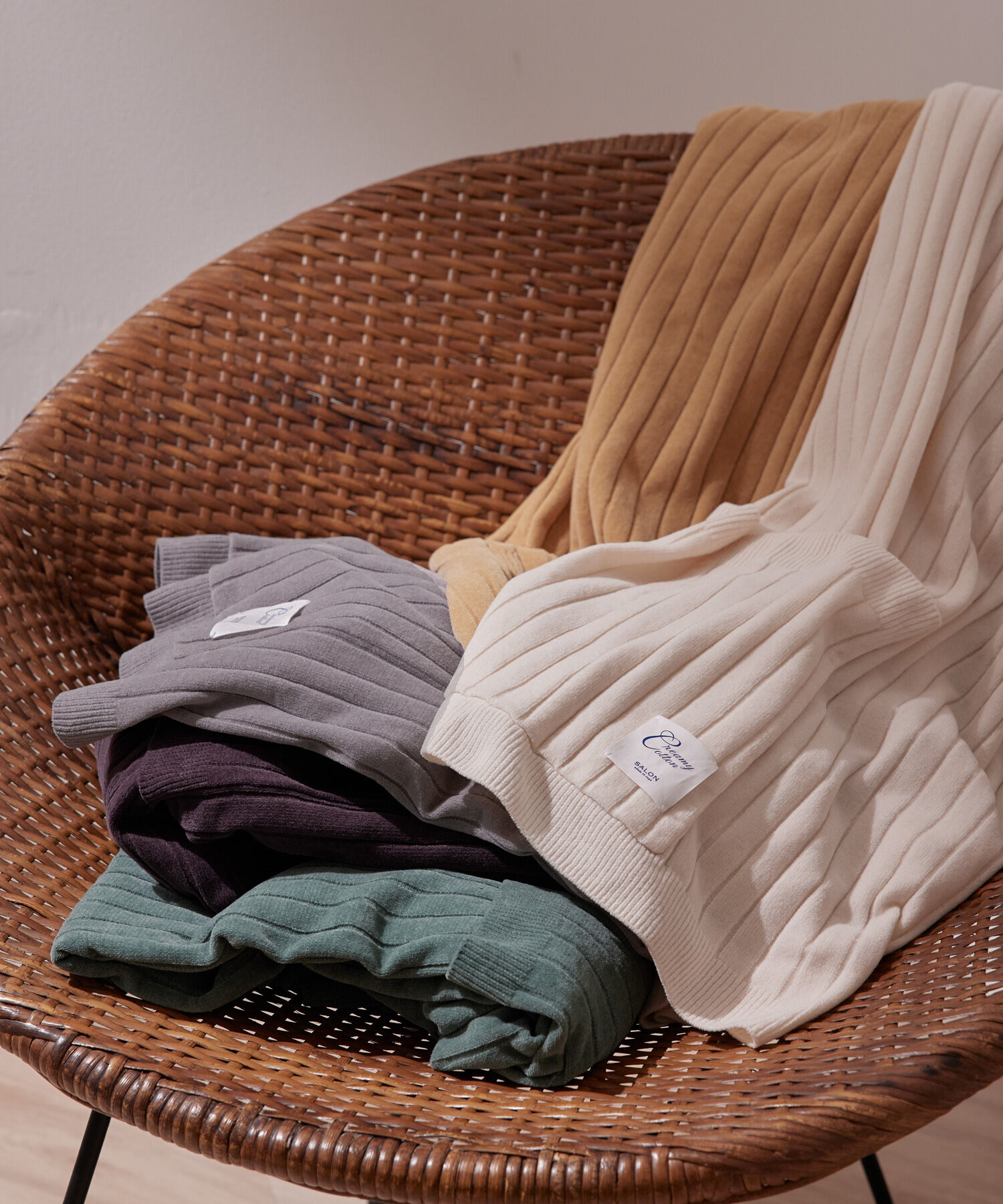 SALON adam et rope'「【極上の肌ざわり】ブランケット -CreamyCotton /クリーミーコットン-」|マフラー|