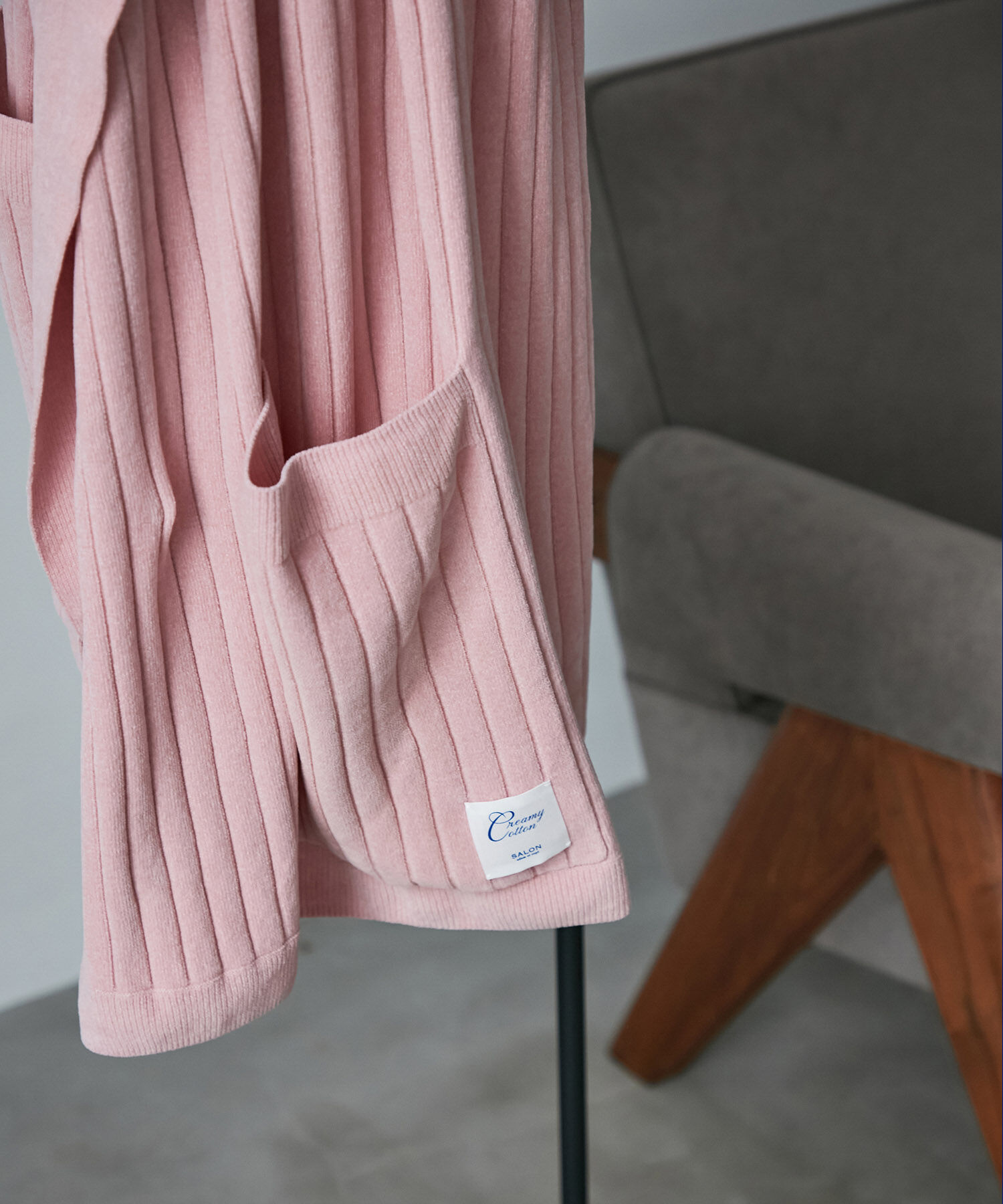 SALON adam et rope'「【極上の肌ざわり】ブランケット -CreamyCotton /クリーミーコットン-」|マフラー|ローズピンク(64)