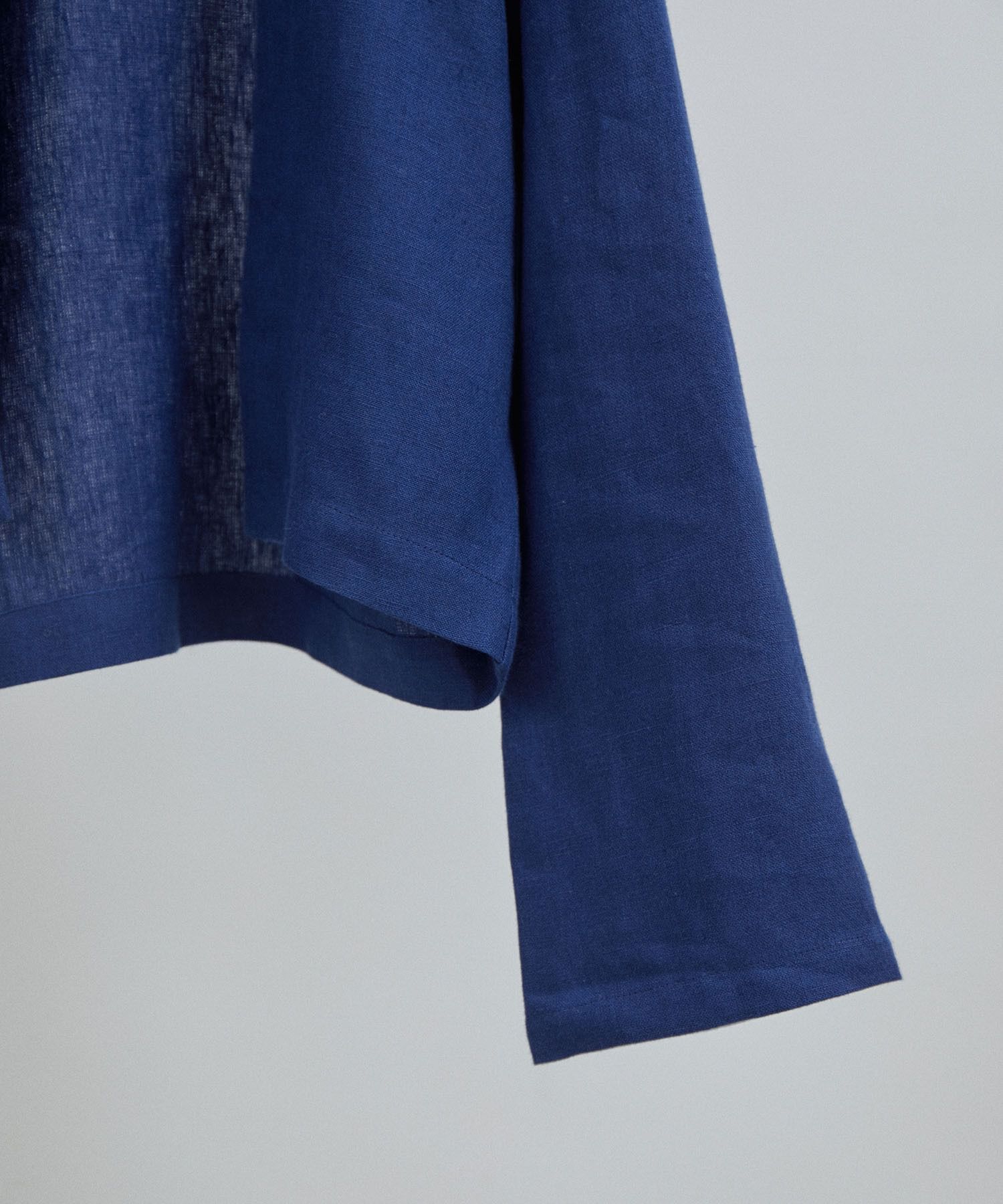 SALON adam et rope'「【Alderney（アルダニー）】ノーカラーブルージャケット」|ノーカラージャケット|