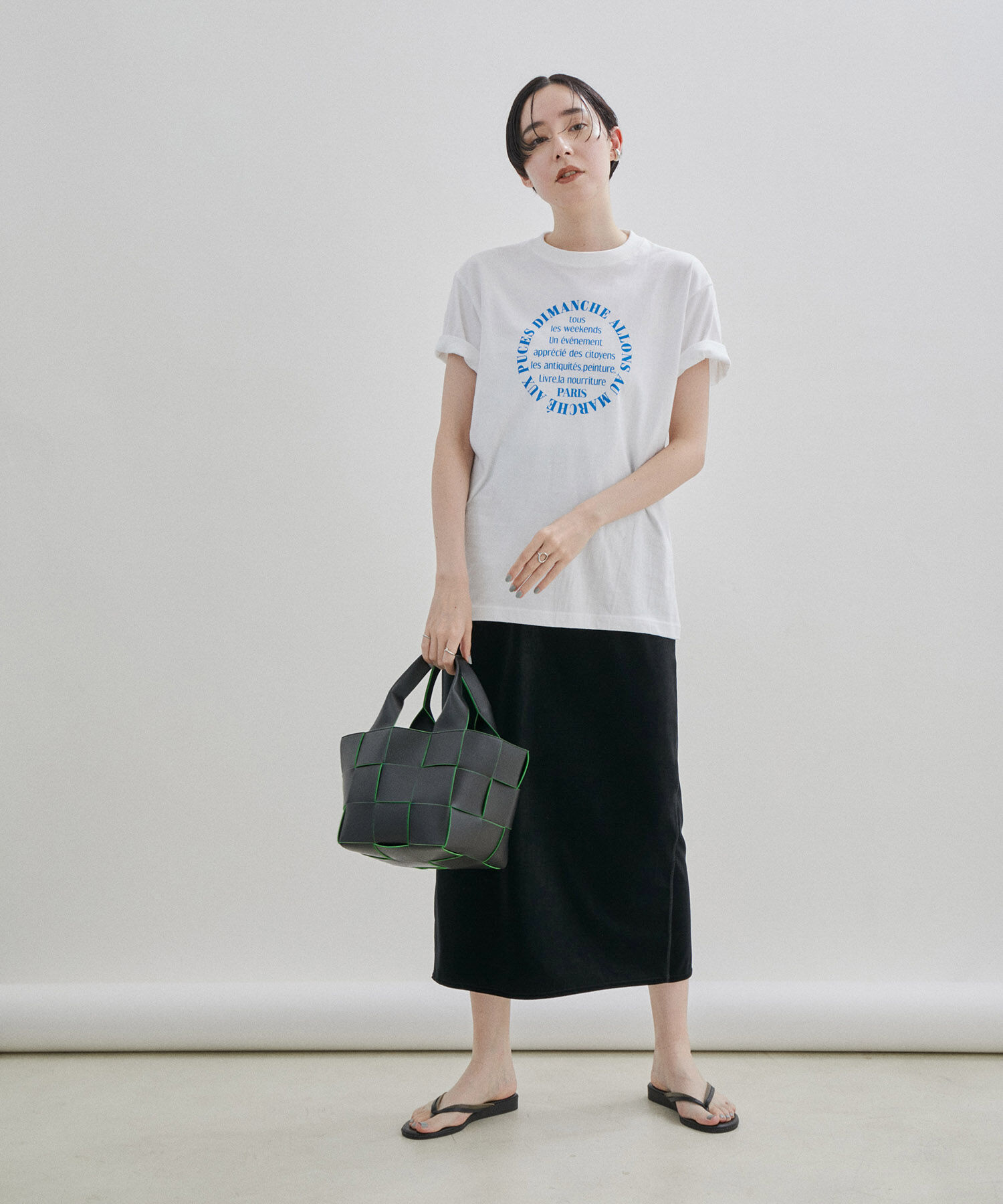 SALON adam et rope'「ベロアロングスリットタイトスカート【セットアップ対応・洗える】」|スカート|