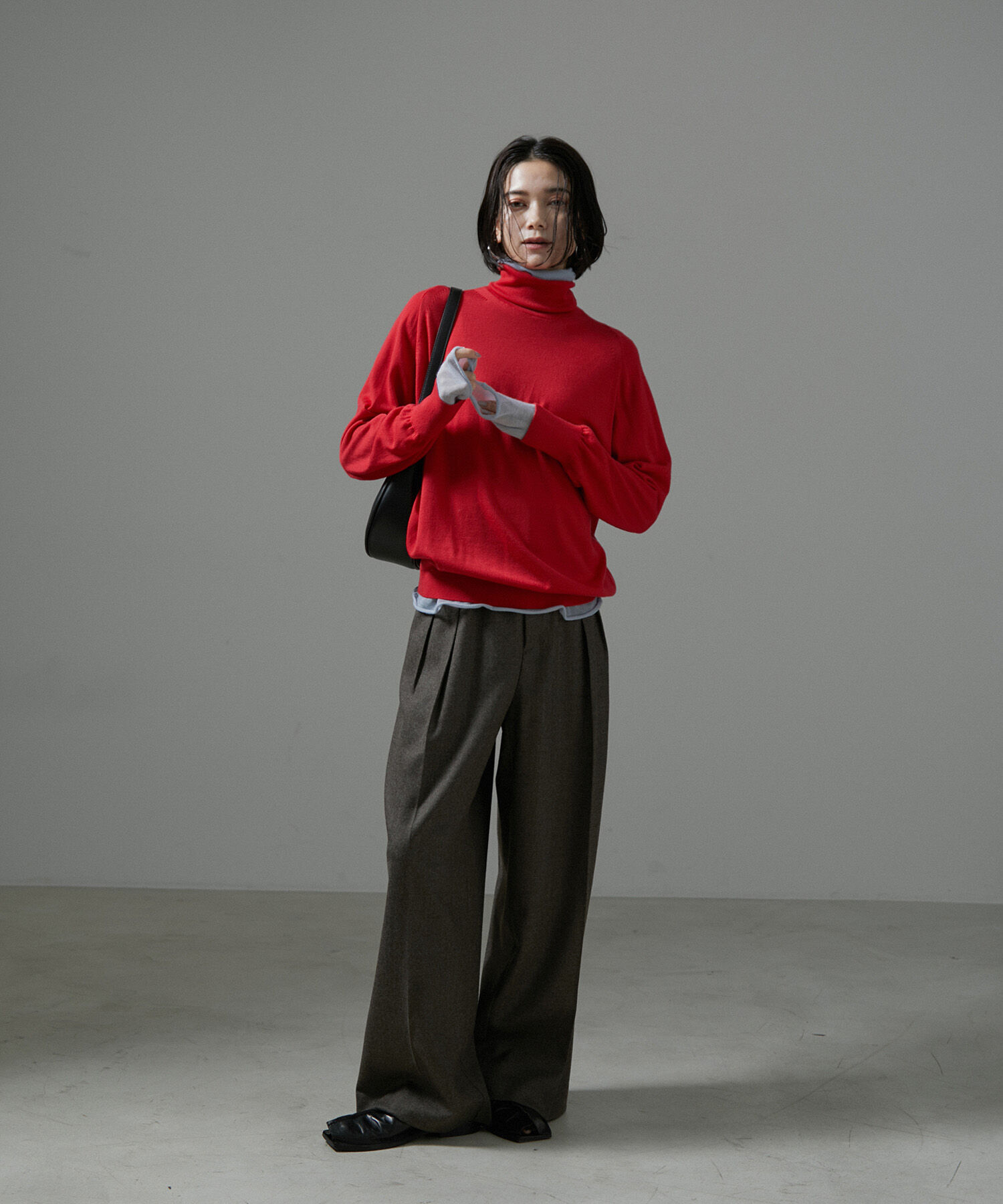 SALON adam et rope'「ウォッシャブルウールタートルネックプルオーバー」|ニット・セーター|