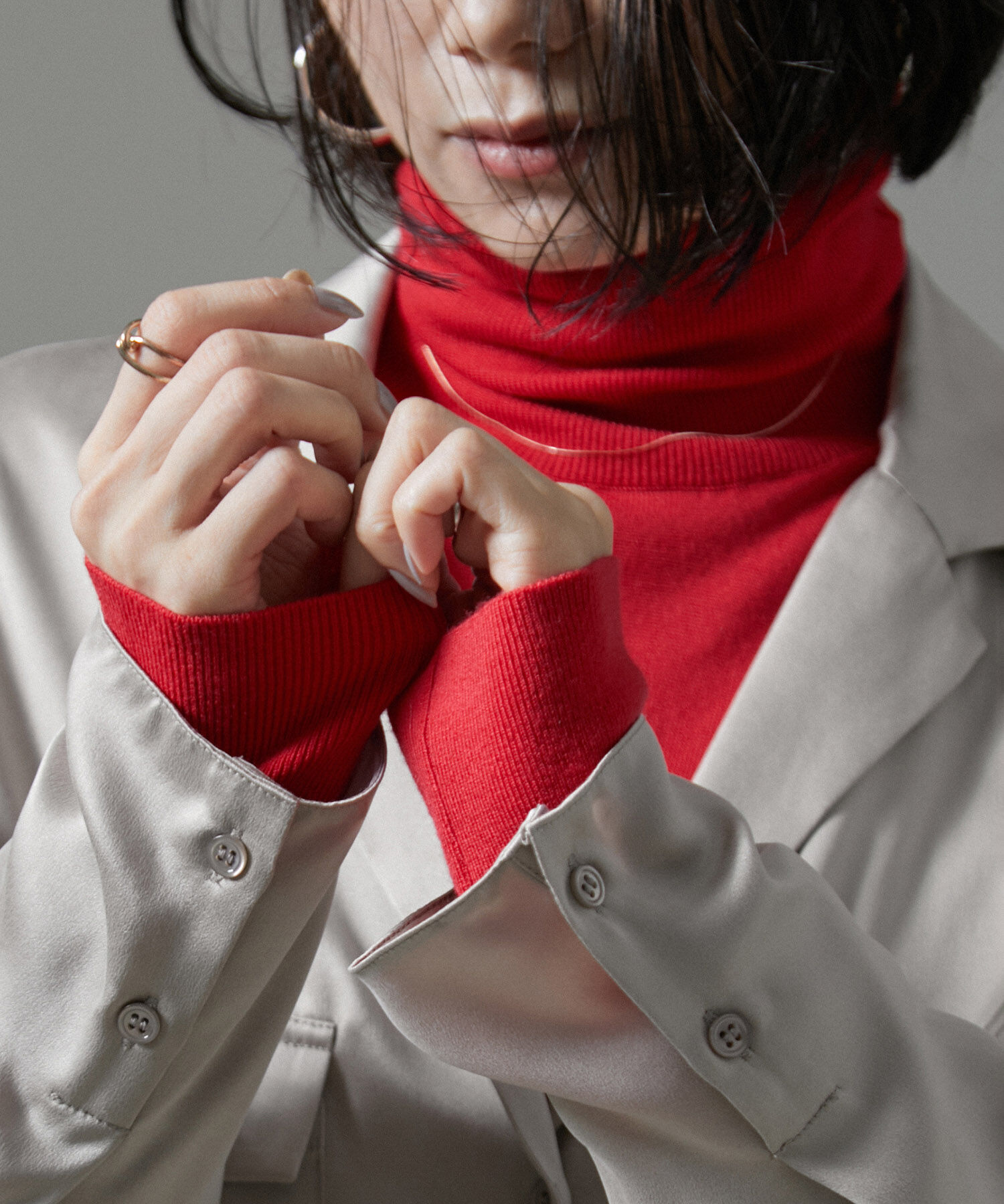 SALON adam et rope'「ウォッシャブルウールタートルネックプルオーバー」|ニット・セーター|