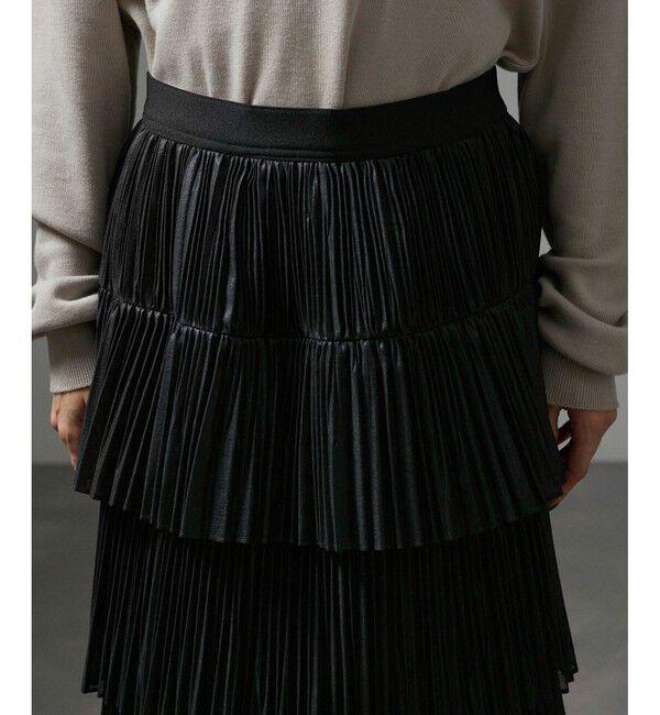 SALON adam et rope'「ストラータティアードプリーツスカート」|スカート|