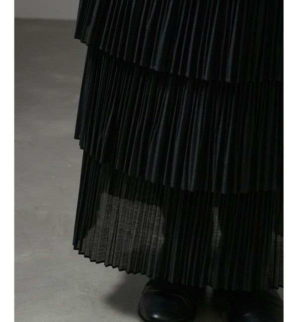 SALON adam et rope'「ストラータティアードプリーツスカート」|スカート|