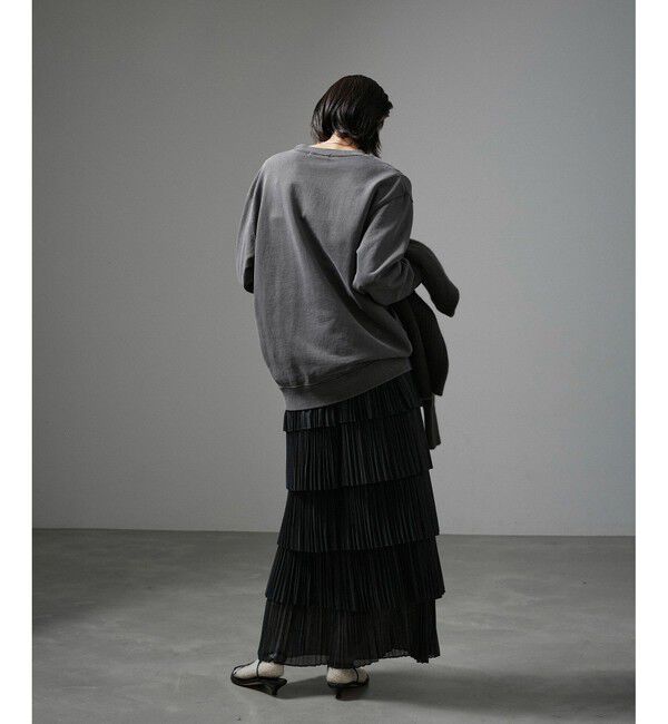 SALON adam et rope'「ストラータティアードプリーツスカート」|スカート|