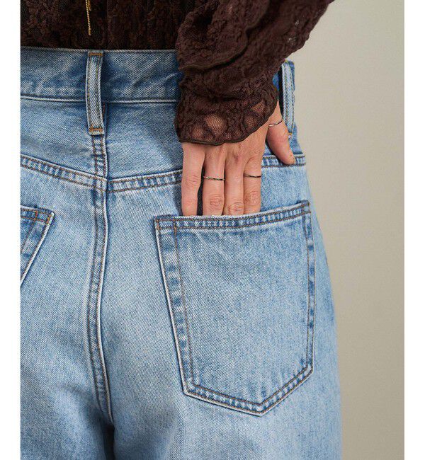 SALON adam et rope'「USAコットンセンタープレスバギーデニム［セットアップ対応］」|デニム|