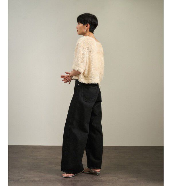 SALON adam et rope'「USAコットンセンタープレスバギーデニム［セットアップ対応］」|デニム|