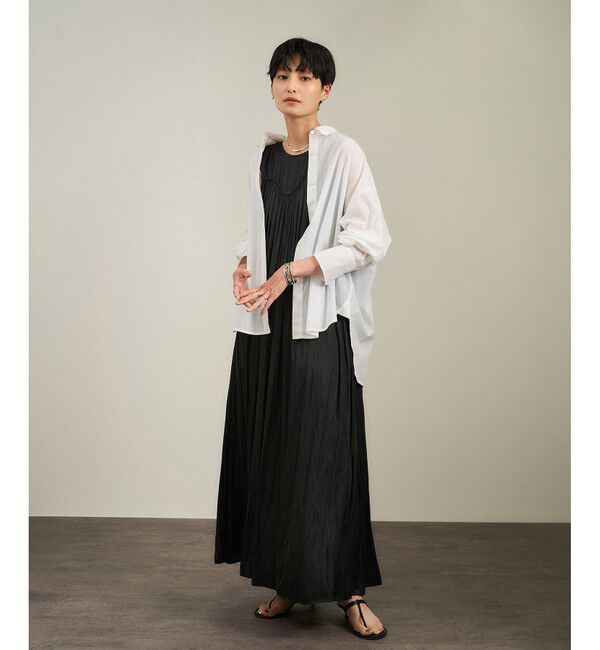 SALON adam et rope'「カッセンギャザーサロペット」|オールインワン|