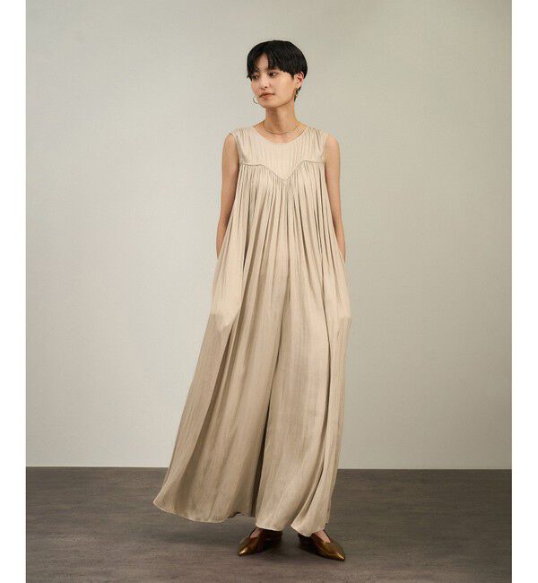 SALON adam et rope'「カッセンギャザーサロペット」|オールインワン|