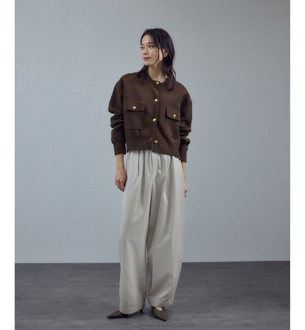 SALON adam et rope'「スウェットライクメタルボタンカーディガン 2 / 新色追加」|カーディガン|