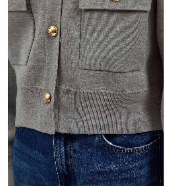 SALON adam et rope'「スウェットライクメタルボタンカーディガン 2 / 新色追加」|カーディガン|