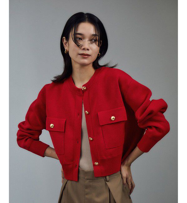 SALON adam et rope'「スウェットライクメタルボタンカーディガン 2 / 新色追加」|カーディガン|