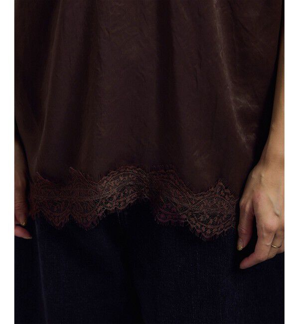 SALON adam et rope'「リバーレース2WAYキャミソール」|キャミソール|