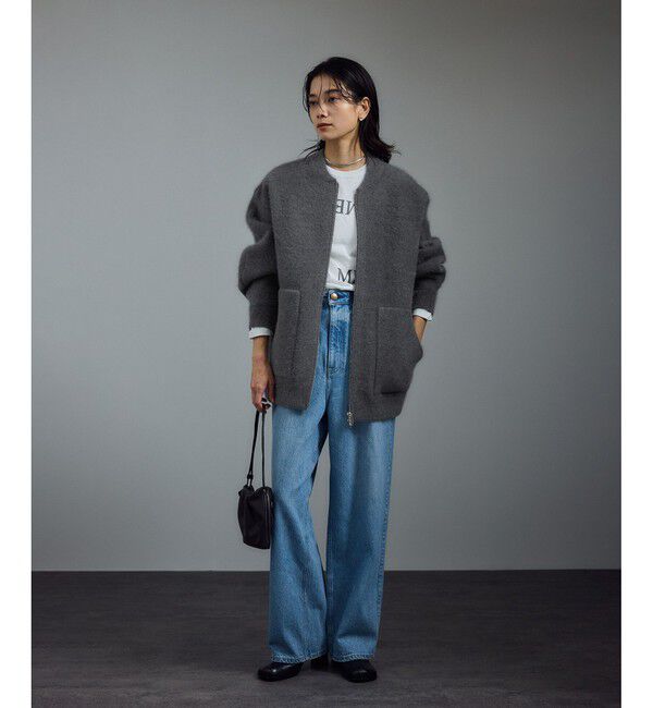 SALON adam et rope'「FOXカシミヤジップブルゾン」|ブルゾン・スタジャン|