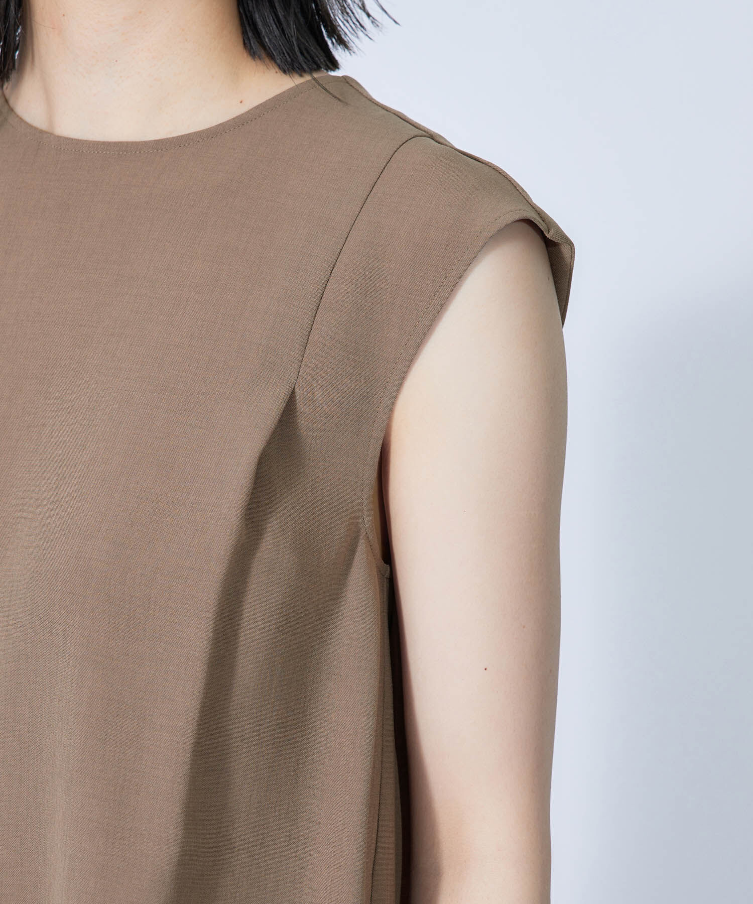 ROPE「ハイツイストフレンチスリーブブラウス」|シャツ・ブラウス|