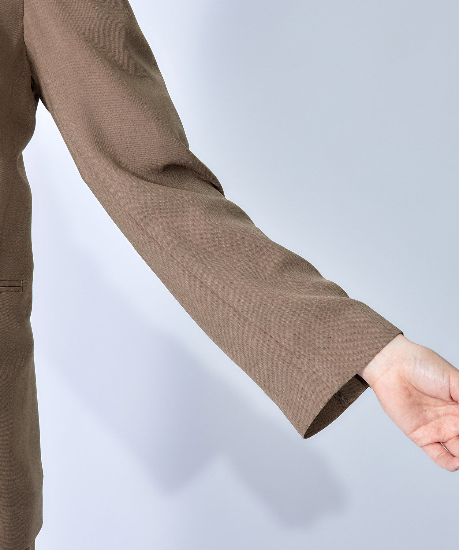 ROPE「ハイツイストカラーレスジャケット/セット対応」|ノーカラージャケット|