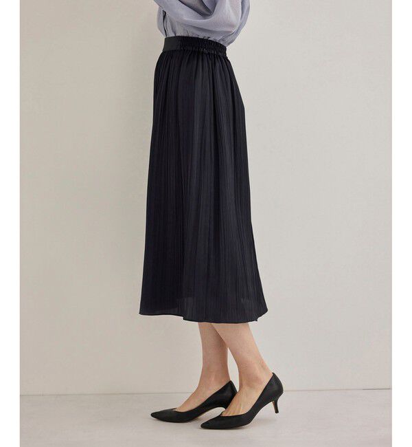 ROPE「ワッシャープリーツスカート」|スカート|