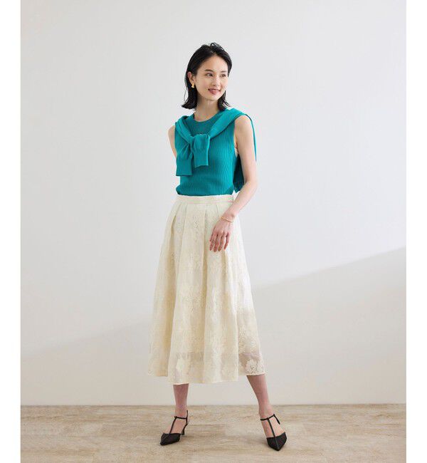 ROPE「【洗える】オーガニックコットンハイゲージカーディガン」|カーディガン|