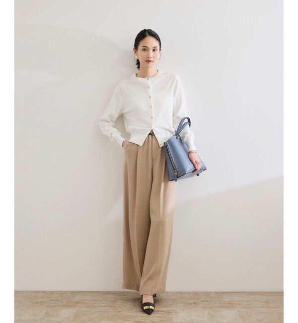 ROPE「【洗える】オーガニックコットンハイゲージカーディガン」|カーディガン|