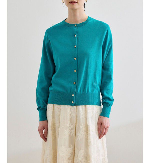 ROPE「【洗える】オーガニックコットンハイゲージカーディガン」|カーディガン|