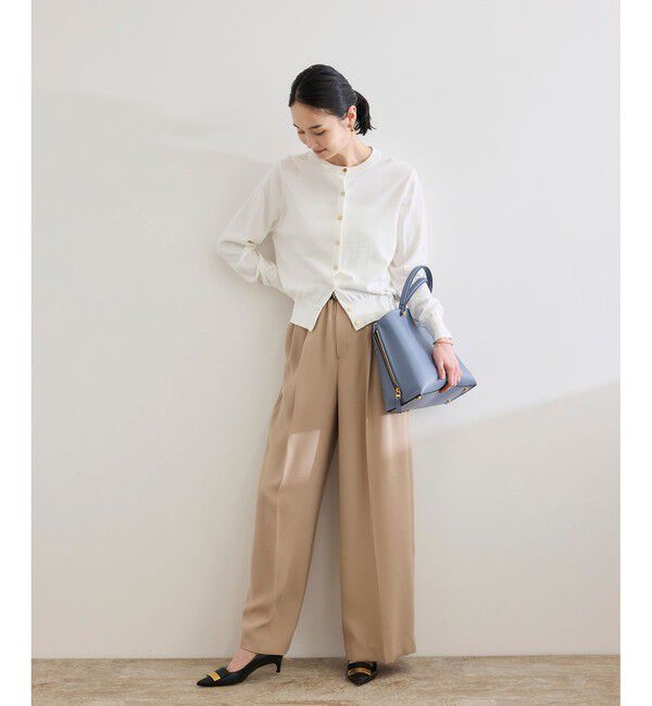 ROPE「【洗える】オーガニックコットンハイゲージカーディガン」|カーディガン|