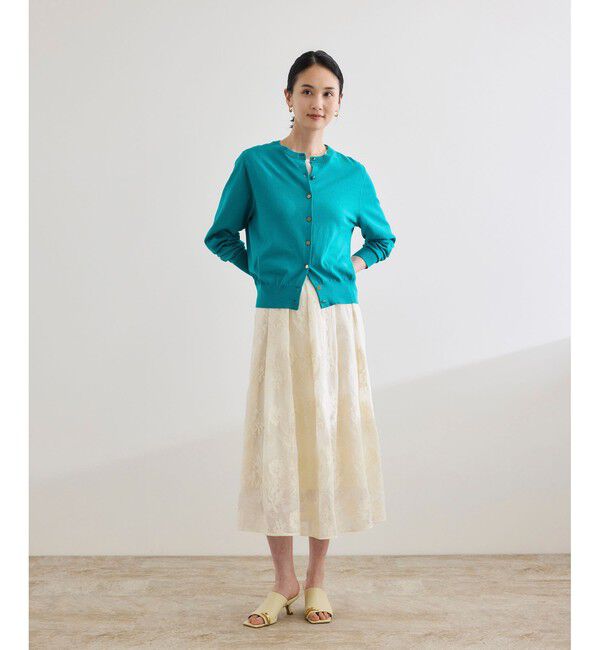 ROPE「【洗える】オーガニックコットンハイゲージカーディガン」|カーディガン|